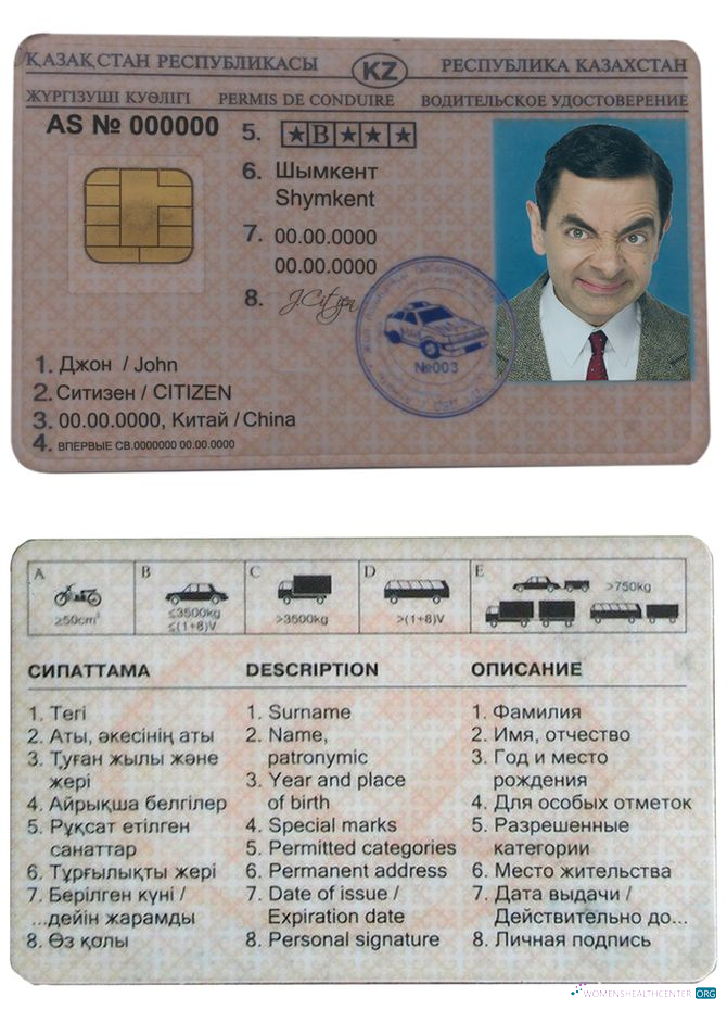 download Kazakhstan driving license